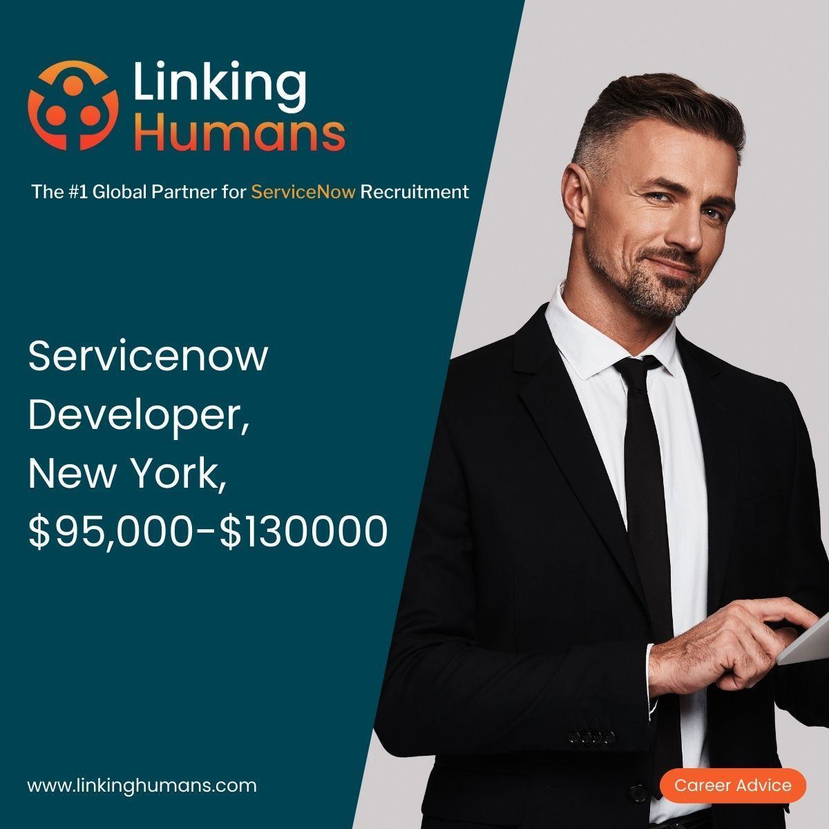ServiceNow Developer, NYC Linking Humans